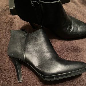 black ankle boots